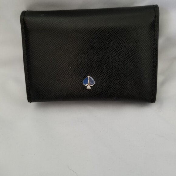 Kate Spade Black Credit Card Holder Bifold Wallet - Picture 1 of 3
